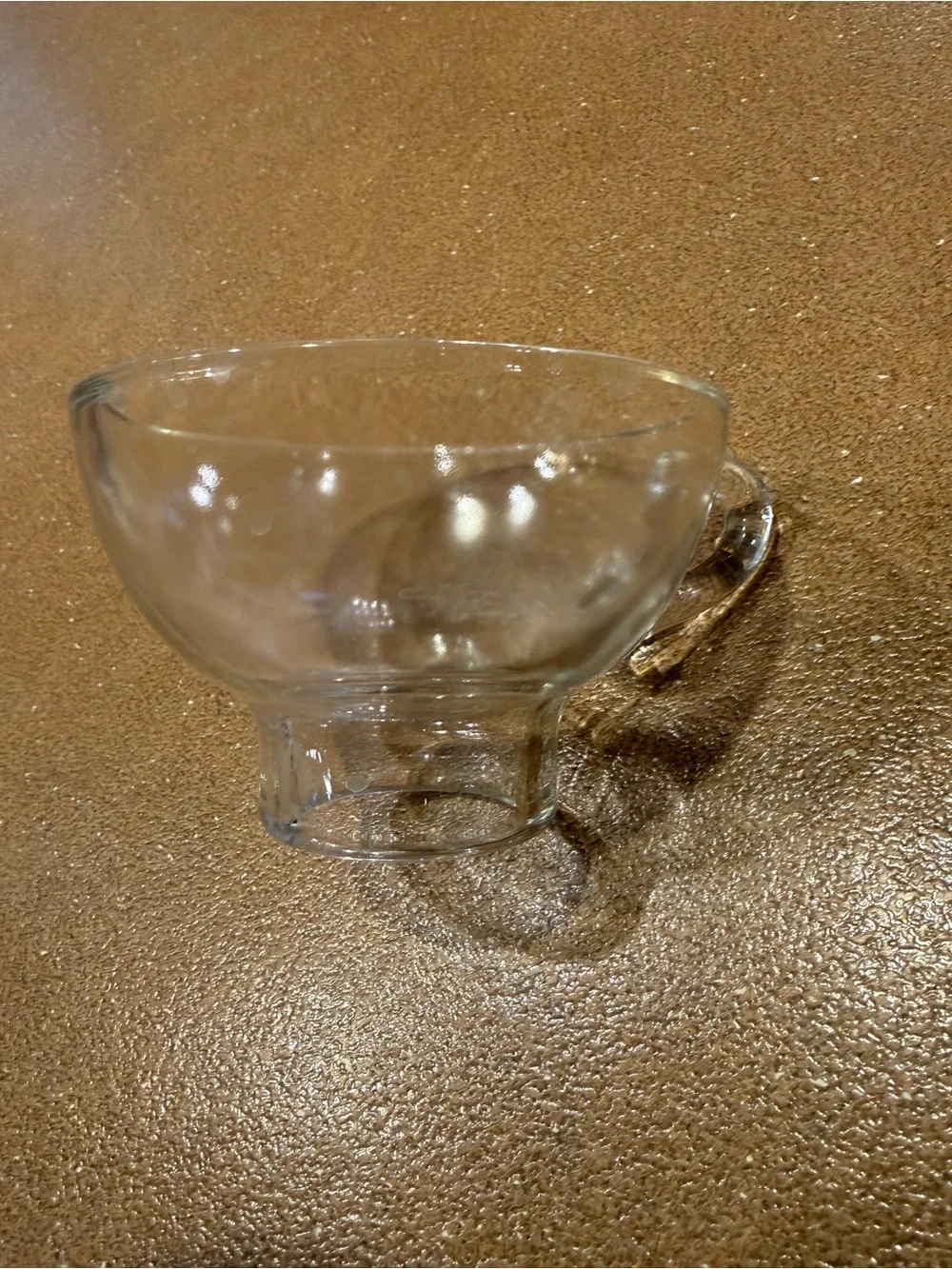 Clear Glass canning funnel with handle - Clear